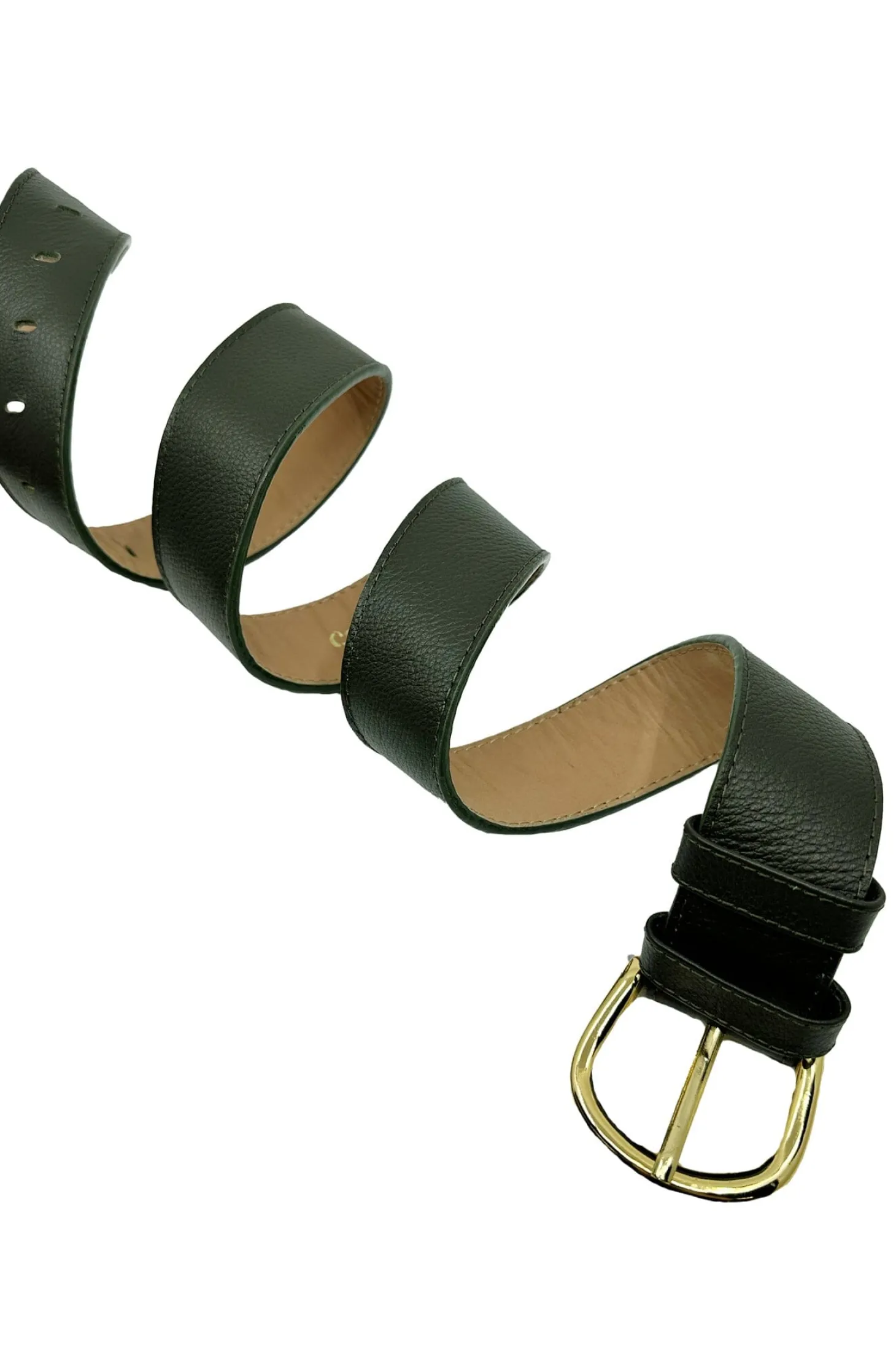 Online Carolina Jeans Belt Olive Soft Leather