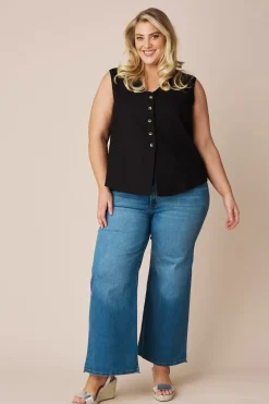 Discount Carolina Jocelyn Vest Black-Pre Order