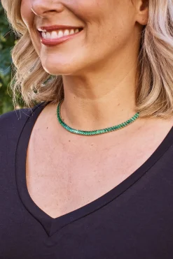 Outlet Carolina Josephine Choker Emerald