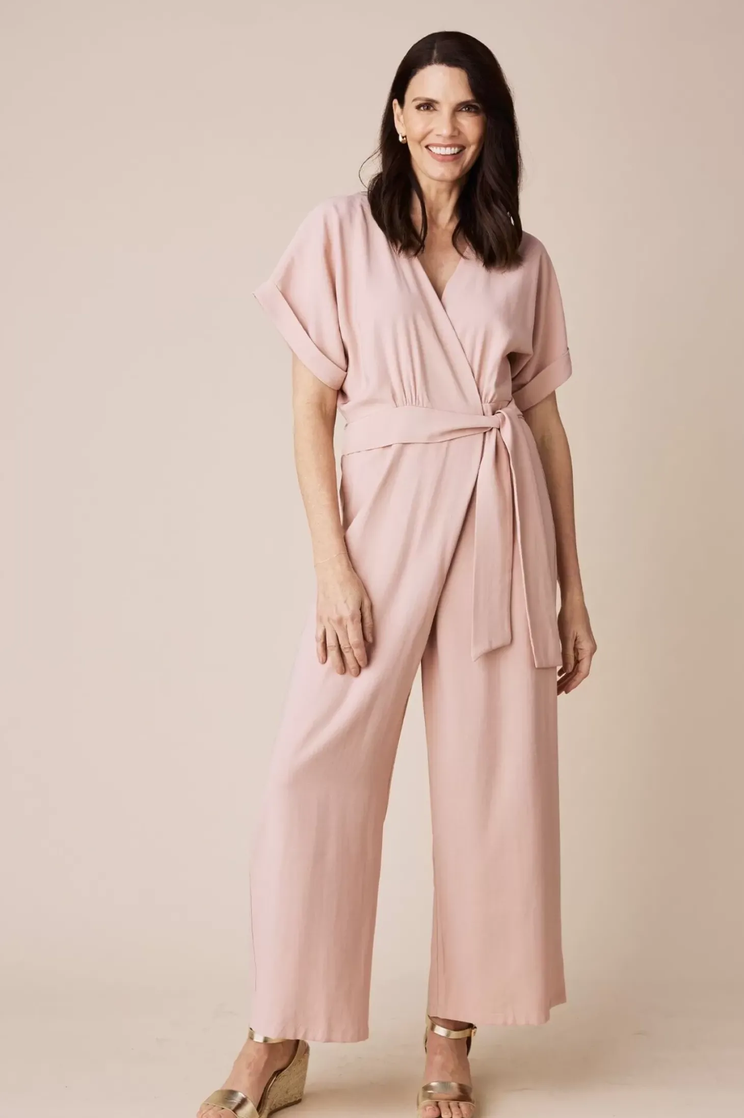 Hot Carolina Jude Jumpsuit Blush-Pre Order