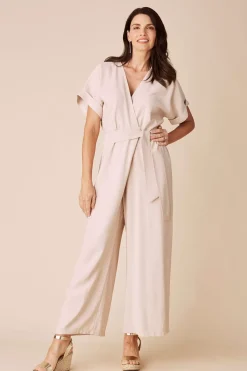 Flash Sale Carolina Jude Jumpsuit Ivory - Pre Order