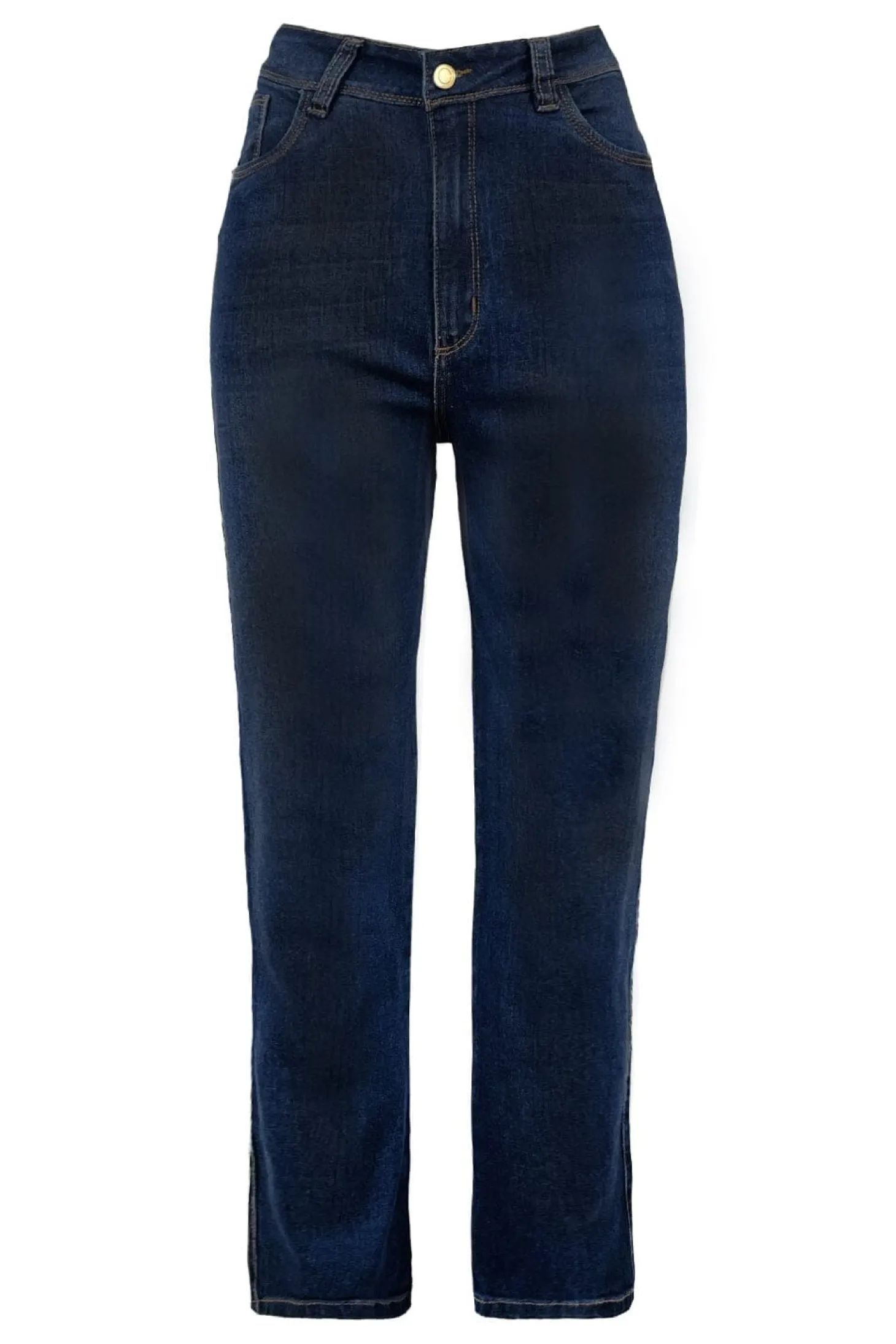 Shop Carolina Katya Jeans Dark Denim Blue High Rise