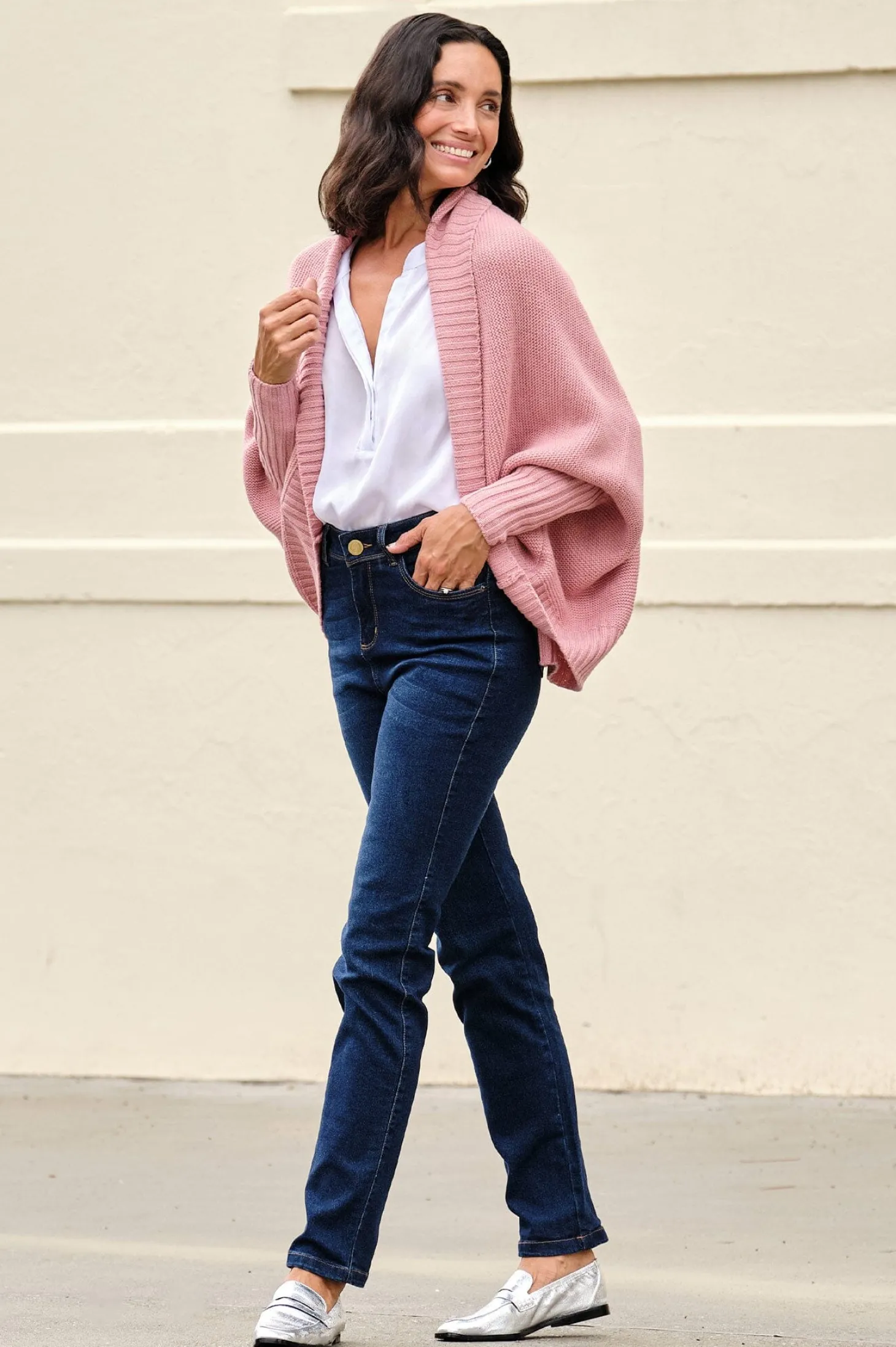 Shop Carolina Katya Jeans Dark Denim Blue High Rise