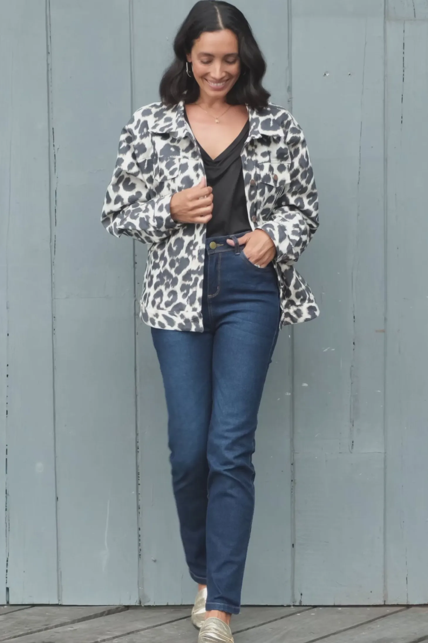 Shop Carolina Katya Jeans Dark Denim Blue High Rise