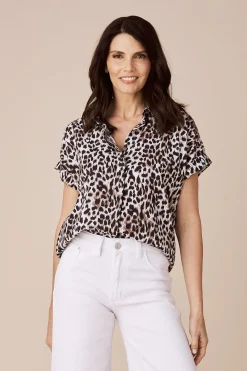 Best Sale Carolina Kendi Short Sleeve Collared Shirt
