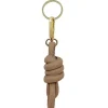 Best Carolina Knot Keyring Soft Leather Nude