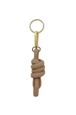 Best Carolina Knot Keyring Soft Leather Nude