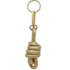 Best Carolina Knot Keyring Soft Leather Gold