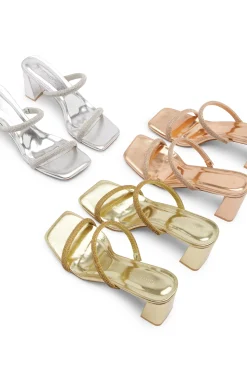 Hot Carolina Krissy Heels Rose Gold