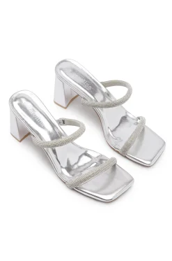 Cheap Carolina Krissy Heels Silver
