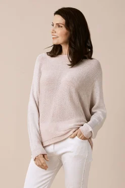 Discount Carolina Kyle Zipped Cardigan Blush Shimmer