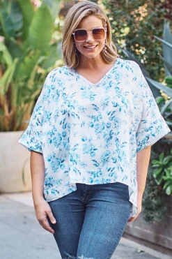 Flash Sale Carolina Lani Pure Linen Top