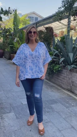 Flash Sale Carolina Lani Pure Linen Top