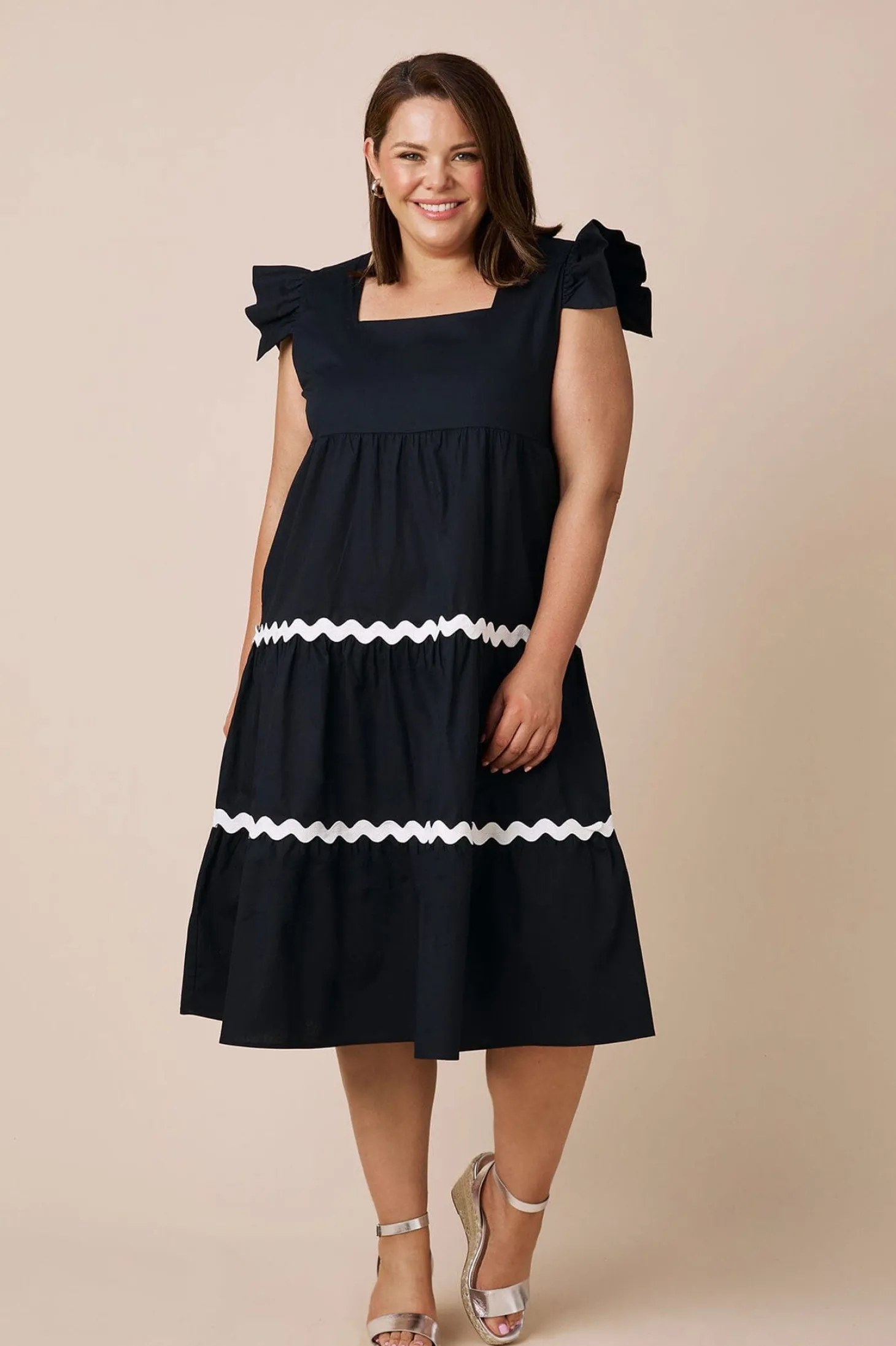 Outlet Carolina Laryssa Dress Navy