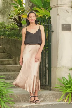 Shop Carolina Lauryn Skirt Champagne