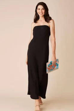 Fashion Carolina Leanna Strapless Dress Black-Pre order
