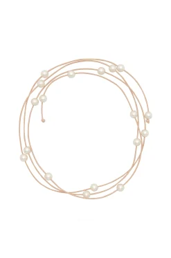 Best Sale Carolina Leia Pearl Necklace Beige