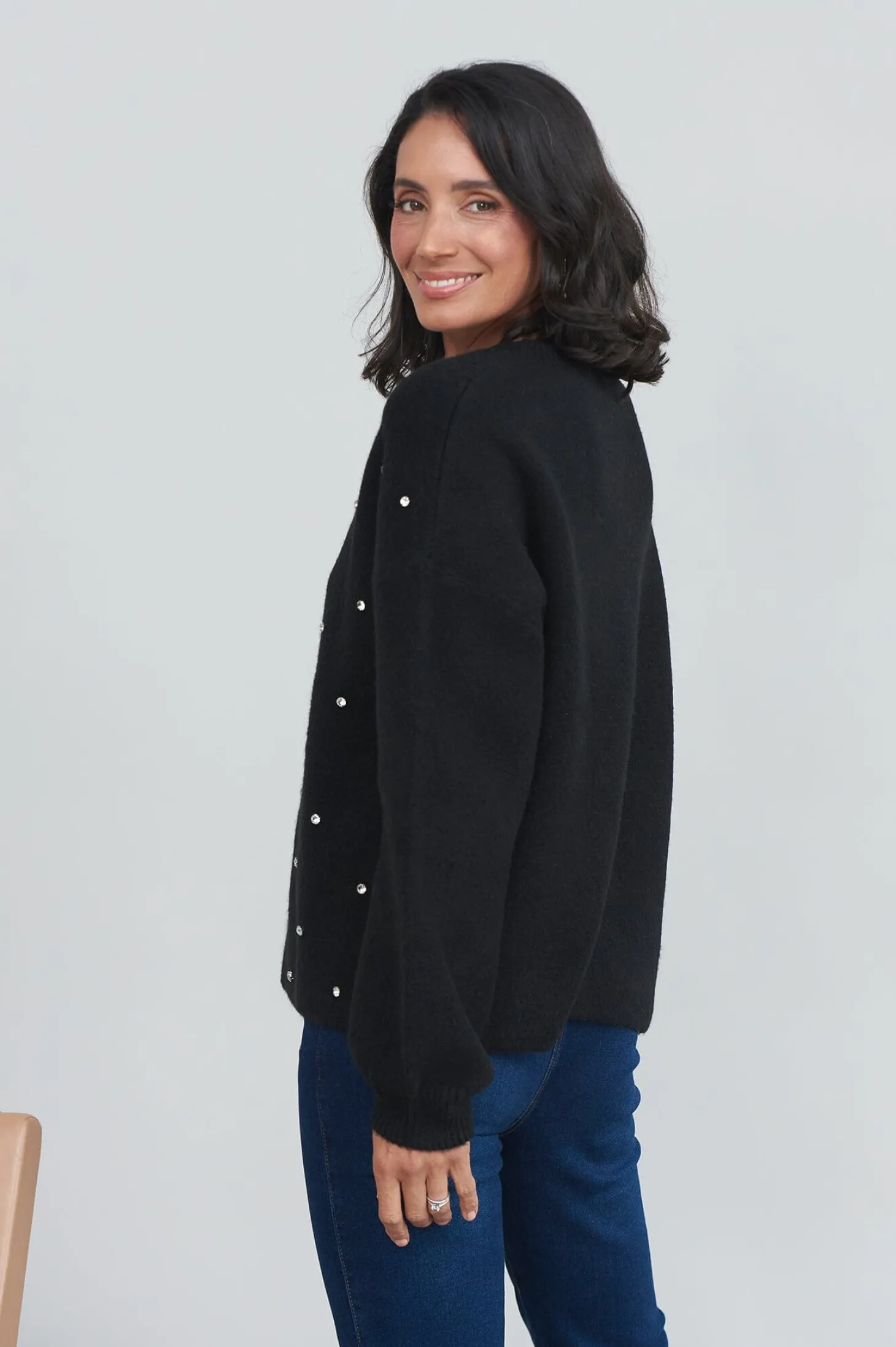 Clearance Carolina Lenya Diamante Jumper Black