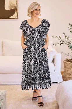 Store Carolina Lia Dress Black and White