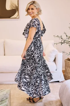 Store Carolina Lia Dress Black and White