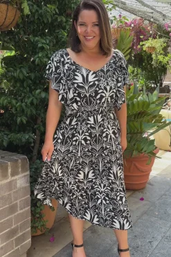 Store Carolina Lia Dress Black and White