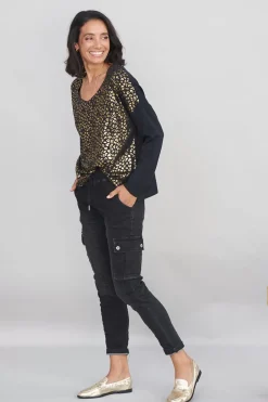 Best Sale Carolina Lillian Black Denim Jogger