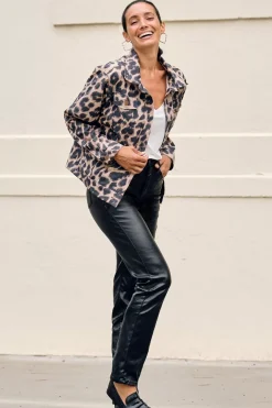 Discount Carolina Lucia Metallic Black Jeans