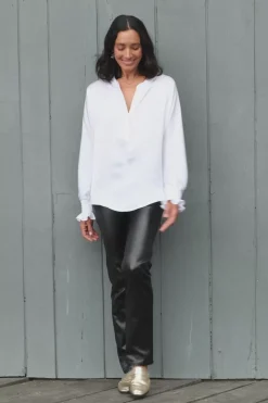 Discount Carolina Lucia Metallic Black Jeans