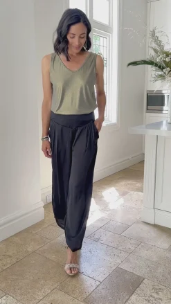Best Sale Carolina Lucinda Wide Leg Pants Black
