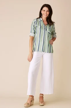 Hot Carolina Lumi Long Sleeve Collared Shirt