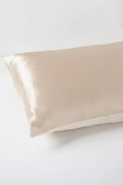 Shop Carolina Lyla Silk Pillow Case Taupe