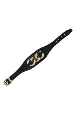 Cheap Carolina Madelyn Leather Bracelet Black