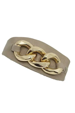 Store Carolina Madelyn Leather Bracelet Nude