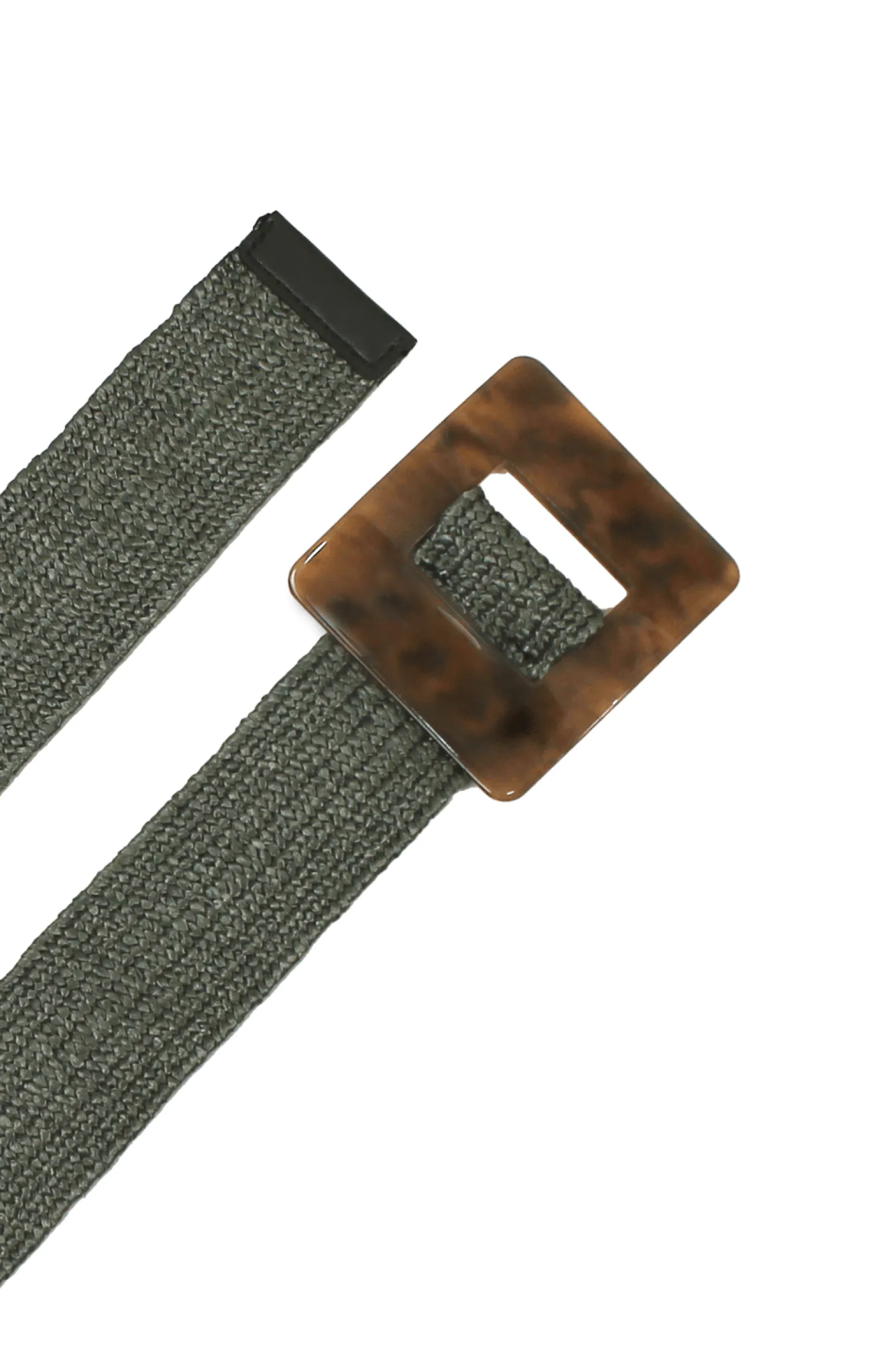 Shop Carolina Mahana Elasticised Belt Olive