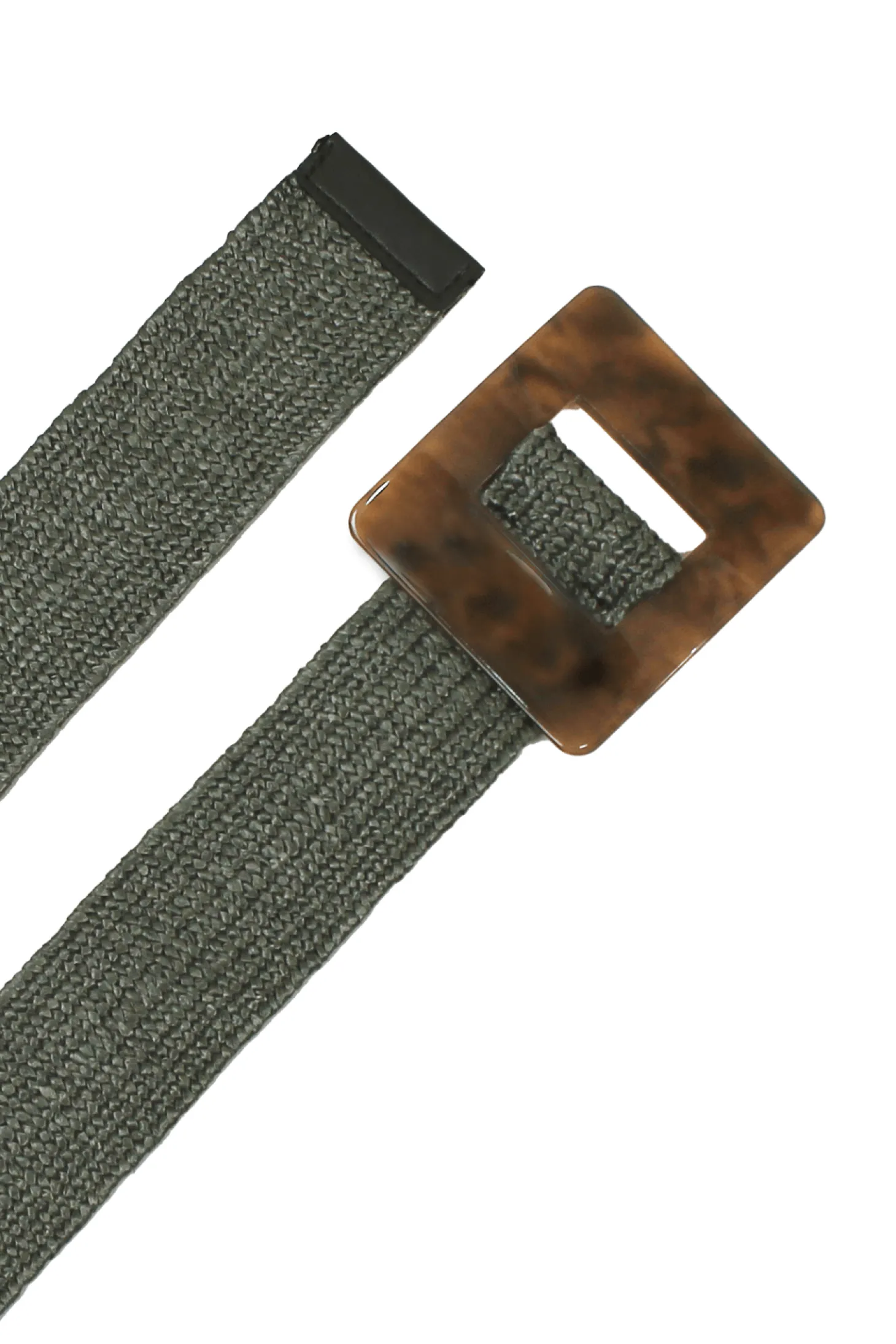 Shop Carolina Mahana Elasticised Belt Olive