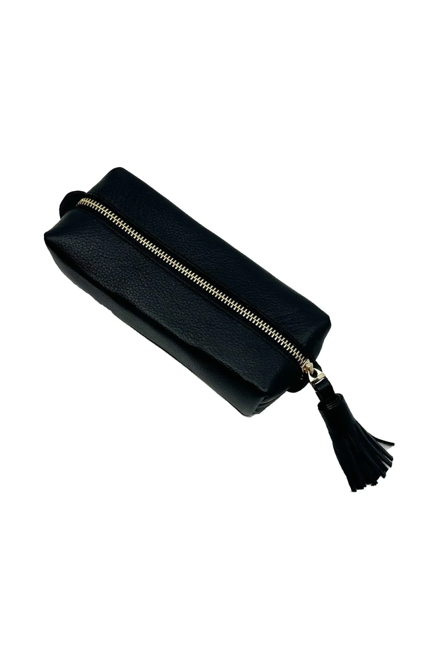 Clearance Carolina Make up Bag Black Soft Leather