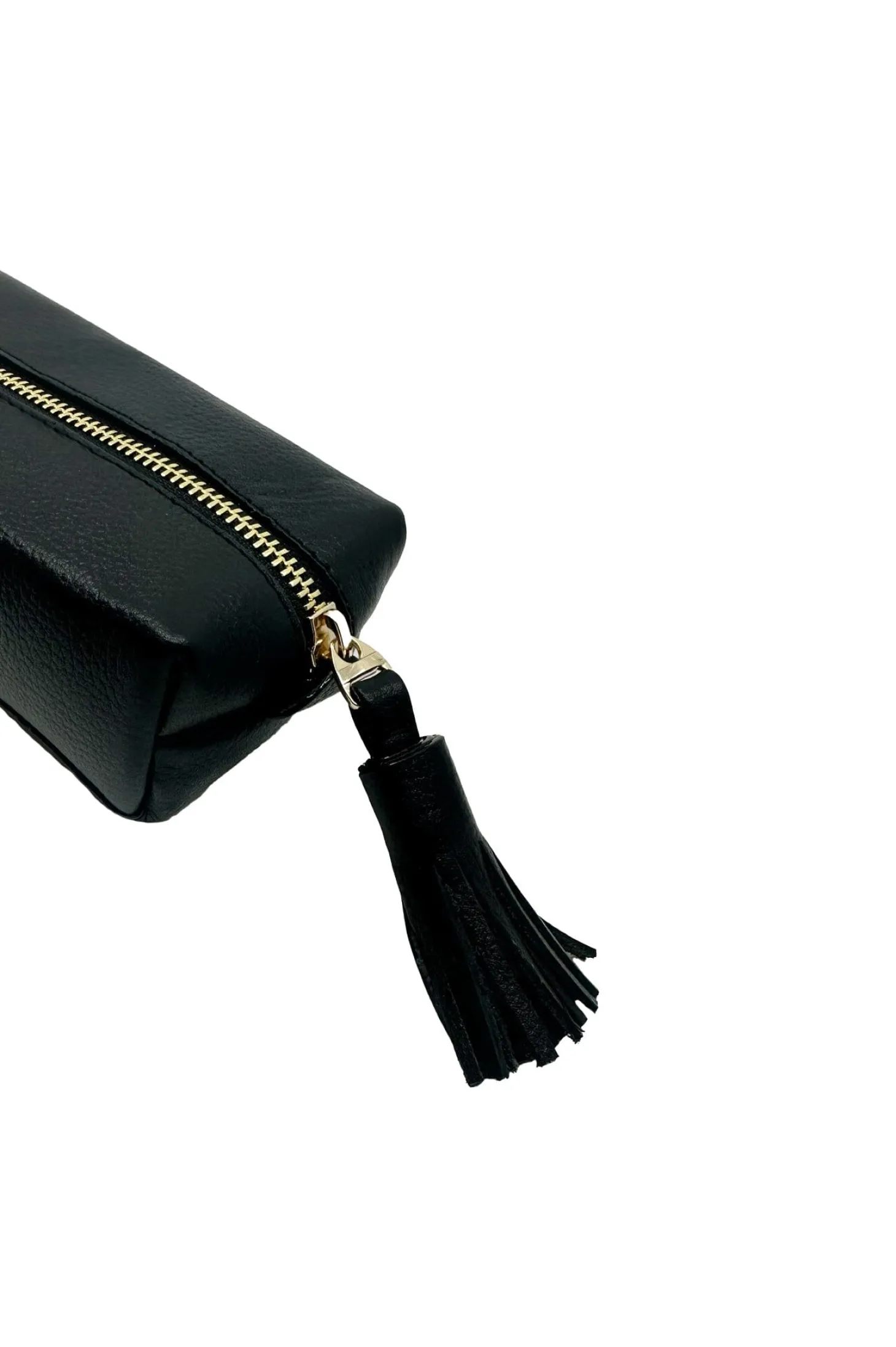 Clearance Carolina Make up Bag Black Soft Leather