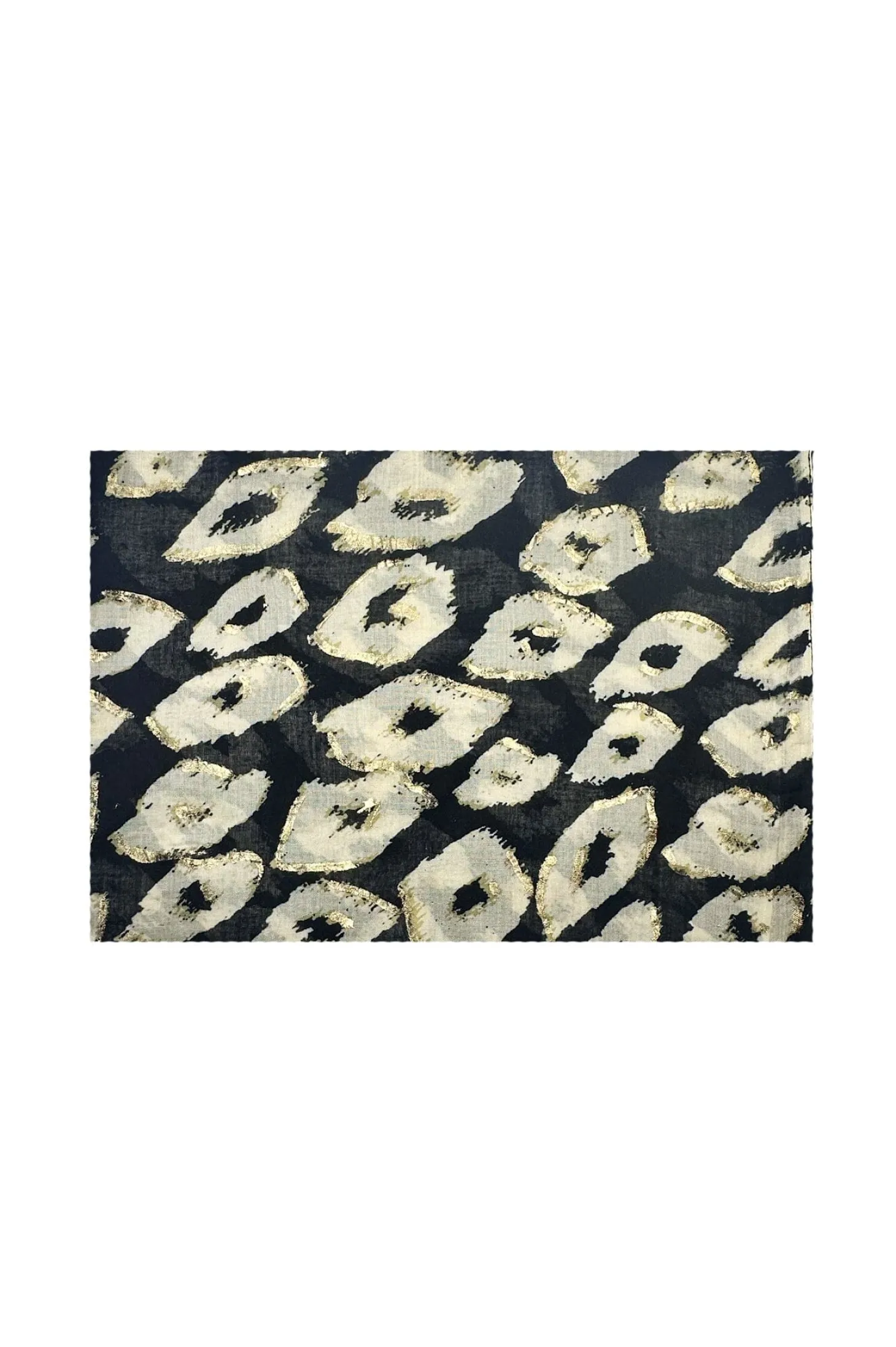 Discount Carolina Makena Modal Scarf Black with Gold