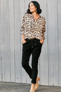 Sale Carolina Maricela Corduroy Jogger Black