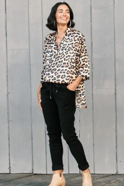 Sale Carolina Maricela Corduroy Jogger Black