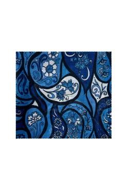 Outlet Carolina Mira Silk Scarf Cobalt