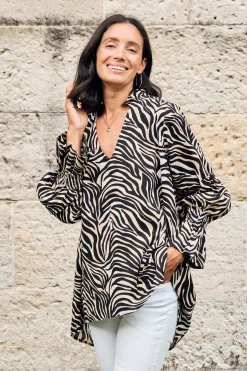 Flash Sale Carolina Miya Safari Top Ivory