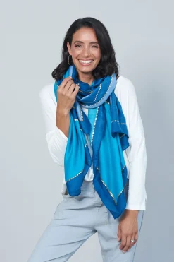 New Carolina Moira Scarf Blue