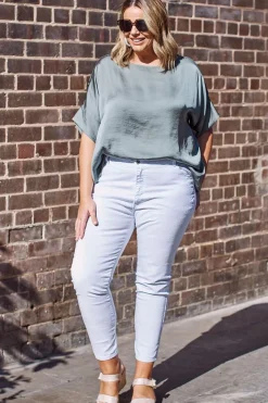 Flash Sale Carolina Murphy Skinny Jeans White Mid Rise