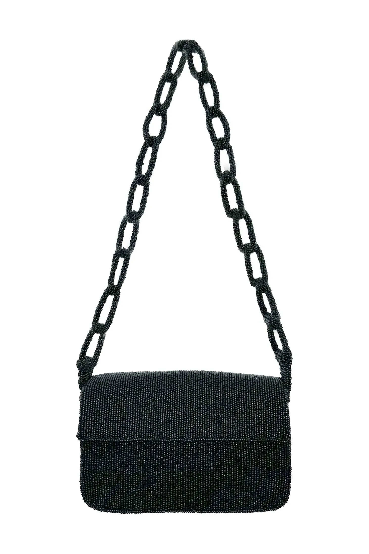 Flash Sale Carolina Nara Sequinned Clutch Bag Black