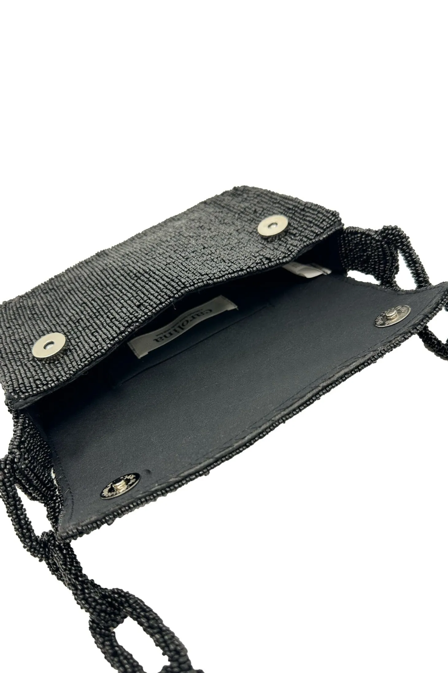Flash Sale Carolina Nara Sequinned Clutch Bag Black