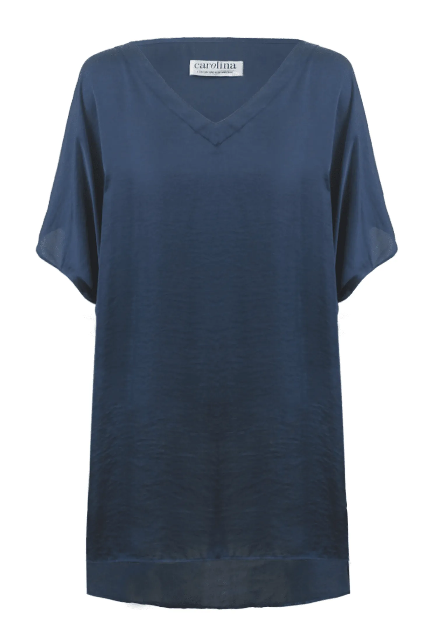 Fashion Carolina Nice Tunic Navy with V Neck