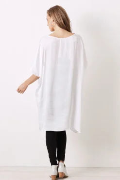 Shop Carolina Nice Tunic White with V neck
