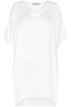 Shop Carolina Nice Tunic White with V neck