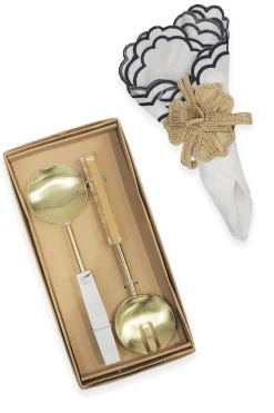 Store Carolina Opaline Salad Server Set